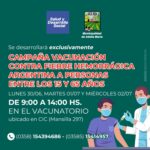 Campaña Vacunación contra la Fiebre Hemorrágica Argentina