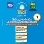 Desde lunes 7 de julio: Programa más leche, más proteínas