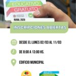 Bulnes: Boleto Educativo Gratuito Rural 2026