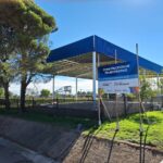 Bulnes: Avanza la obra del Playón Multideportivo en el predio del Ferrocarril