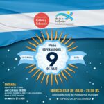Monte de Los Gauchos: Peña esperando el 9 de Julio