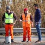 Comenzaron los trabajos conjuntos con Vialidad Nacional en el sector de la curva de la Caminera